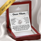 For Mom: Pendant Necklace with Message Card — "I am forever grateful for all" • Forever Tied to You