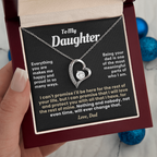 For Daughter: Pendant Necklace with Message Card — "Everything you are makes me happy" • Forever in My Heart