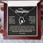 For Daughter: Pendant Necklace with Message Card — "Everything you are makes me happy" • Forever in My Heart