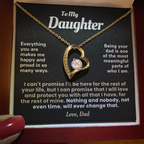 For Daughter: Pendant Necklace with Message Card — "Everything you are makes me happy" • Forever in My Heart