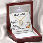 For Mom: Pendant Necklace with Message Card — "I would  punch her  in the face  and go find you" • Forever in My Heart