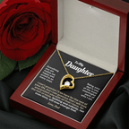 For Daughter: Pendant Necklace with Message Card — "Everything you are makes me happy" • Forever in My Heart