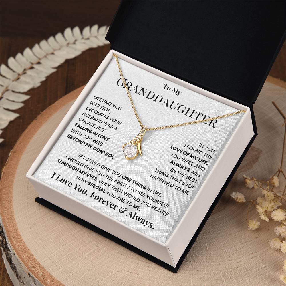 Granddaughter Pendant Necklace with Message Card — "You will always be my baby girl" • Forever Radiant Spark