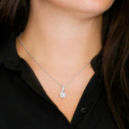 Granddaughter Pendant Necklace with Message Card — "You'll feel my love within this" • Forever Radiant Spark