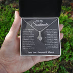 Forever Radiant Spark Pendant Necklace for My Soulmate with "In your eyes I have found my home" Message Card