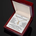 Granddaughter Pendant Necklace with Message Card — "You will always be my baby girl" • Forever Radiant Spark