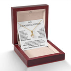 Granddaughter Pendant Necklace with Message Card — "You will always be my baby girl" • Forever Radiant Spark