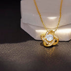 For Mom: Pendant Necklace with Message Card — "I will always be your little boy" • Forever Tied to You