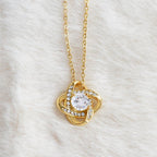 For Daughter: Pendant Necklace with Message Card — "Everything you are makes me happy" • Forever Tied to You