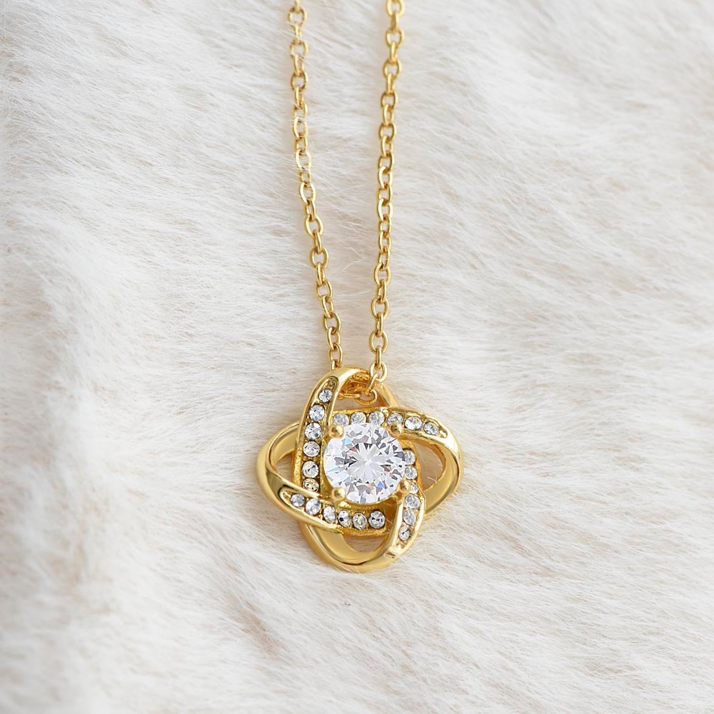 For Daughter: Pendant Necklace with Message Card — "Everything you are makes me happy" • Forever Tied to You