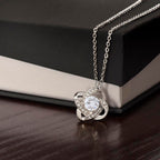 For Mom: Pendant Necklace with Message Card — "I will always be your little boy" • Forever Tied to You