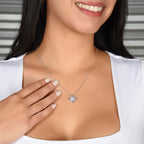 For Bonus Daughter: Pendant Necklace with Message Card — "Family isn't always blood" • Forever Tied to You