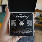 For Daughter: Pendant Necklace with Message Card — "Everything you are makes me happy" • Forever Tied to You
