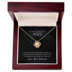 Wife Pendant Necklace with Message Card — "I'd devote my last breath to telling you I love you" • Forever Tied to You