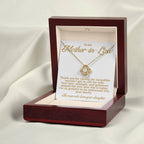 Mother-in-Law Pendant Necklace with Message Card — "Thank you for raising the incredible woman" • Forever Tied to You