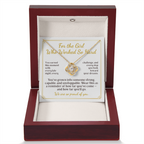 For Daughter: Graduation Pendant Necklace with Message Card — "For the Girl Who Worked So Hard" • Forever Tied to You