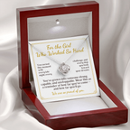 For Daughter: Graduation Pendant Necklace with Message Card — "For the Girl Who Worked So Hard" • Forever Tied to You