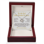 For Daughter: Graduation Pendant Necklace with Message Card — "For the Girl Who Worked So Hard" • Forever Tied to You