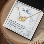 For Mom: Pendant Necklace with Message Card — "Thank you for always being there for me" • Forever Interlocked