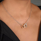 Forever Interlocked Pendant Necklace for My Wife with "If I were to live my life again, I'd find you sooner" Message Card