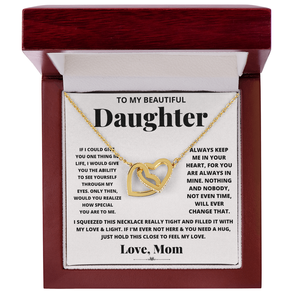 Daughter Pendant Necklace with Message Card — "You are my best friend" • Forever Interlocked