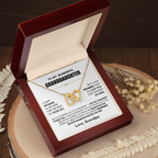 For Granddaughter: Personalized Pendant Necklace with Message Card — "Remember whose granddaughter you are" • Forever Interlocked