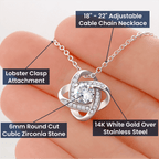 For Her: Pendant Necklace without Message Card • Forever Tied to You