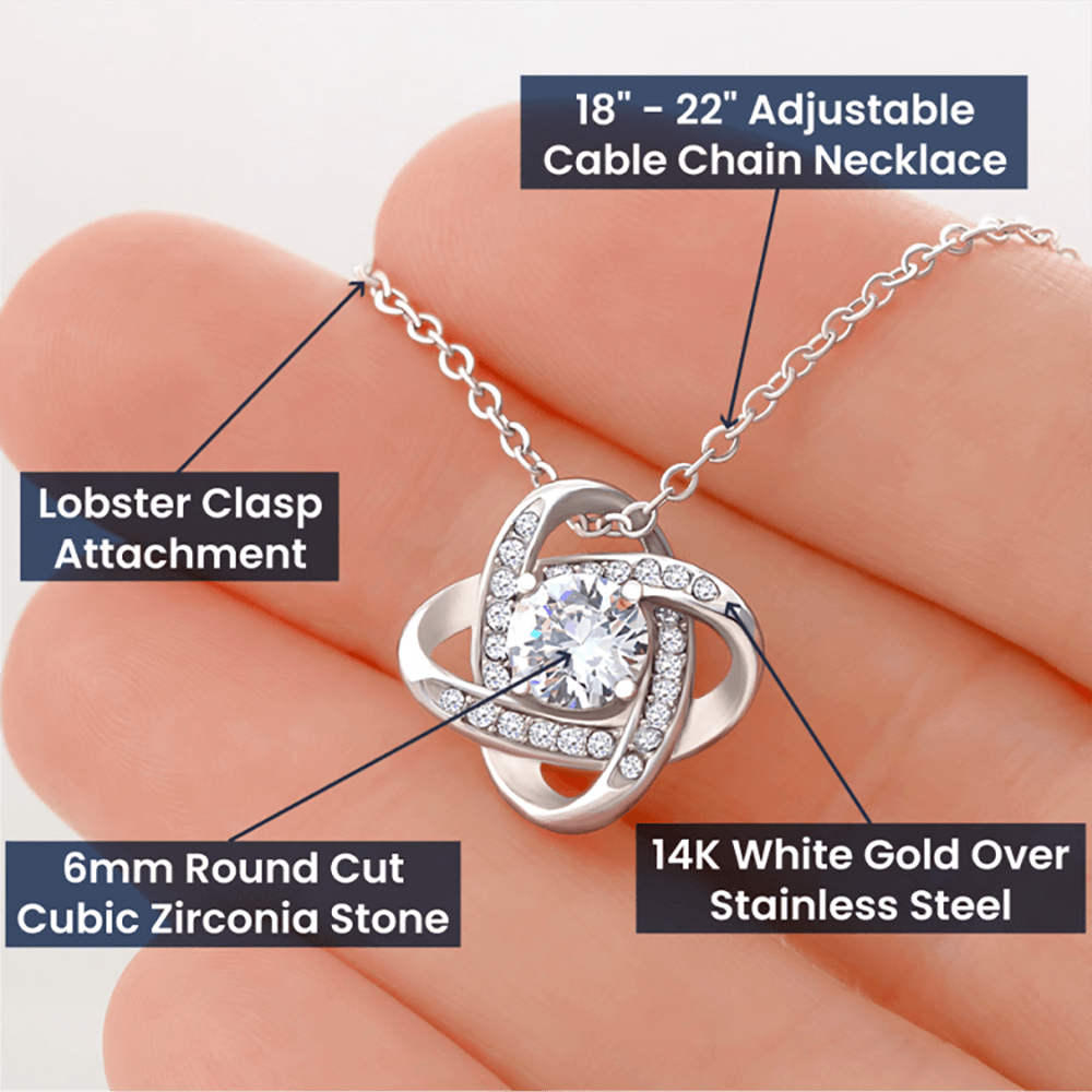 For Her: Pendant Necklace without Message Card • Forever Tied to You