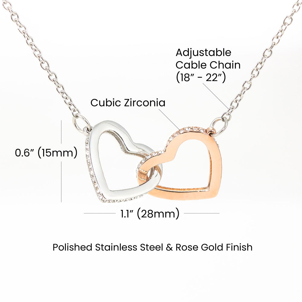 For Her: Pendant Necklace without Message Card • Forever Interlocked Necklace