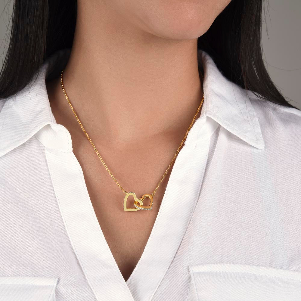 For Her: Pendant Necklace without Message Card • Forever Interlocked Necklace