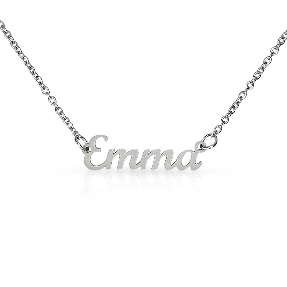 For Her: Pendant Necklace without Message Card • Forever Her Name