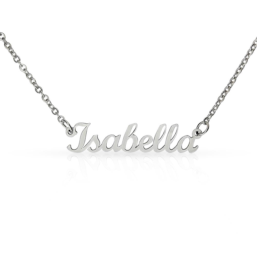 For Her: Pendant Necklace without Message Card • Forever Her Name
