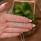 For Her: Pendant Necklace without Message Card • Forever Her Name