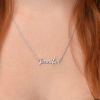 For Her: Pendant Necklace without Message Card • Forever Her Name