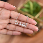 For Her: Pendant Necklace without Message Card • Forever Her Name