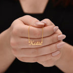 For Her: Pendant Necklace without Message Card • Forever Her Name