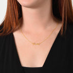 For Her: Pendant Necklace without Message Card • Forever Her Name