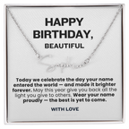 For Her: Personalized Name Pendant Necklace with Message Card — "Wear your name proudly" • Forever Her Name