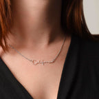 For Her: Personalized Name Pendant Necklace with Message Card — "Wear your name proudly" • Forever Her Name