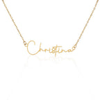 For Her: Personalized Name Pendant Necklace with Message Card — "Wear your name proudly" • Forever Her Name