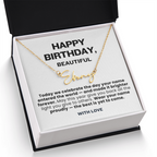 For Her: Personalized Name Pendant Necklace with Message Card — "Wear your name proudly" • Forever Her Name