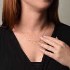 For Her: Personalized Name Pendant Necklace with Message Card — "Wear your name proudly" • Forever Her Name