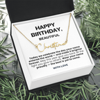 For Her: Personalized Name Pendant Necklace with Message Card — "Wear your name proudly" • Forever Her Name