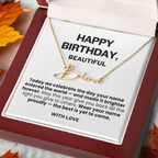 For Her: Personalized Name Pendant Necklace with Message Card — "Wear your name proudly" • Forever Her Name
