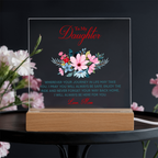Acrylic Bundle - To my daughter, wherever your journey in life may take you