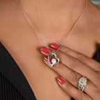 For Her: I'm Sorry Pendant Necklace with Message Card — " I'm sorry and I miss you" • Forever in My Heart Necklace