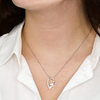 For Mom: Pendant Necklace with Message Card — "I always love and appreciate you" • Forever in My Heart