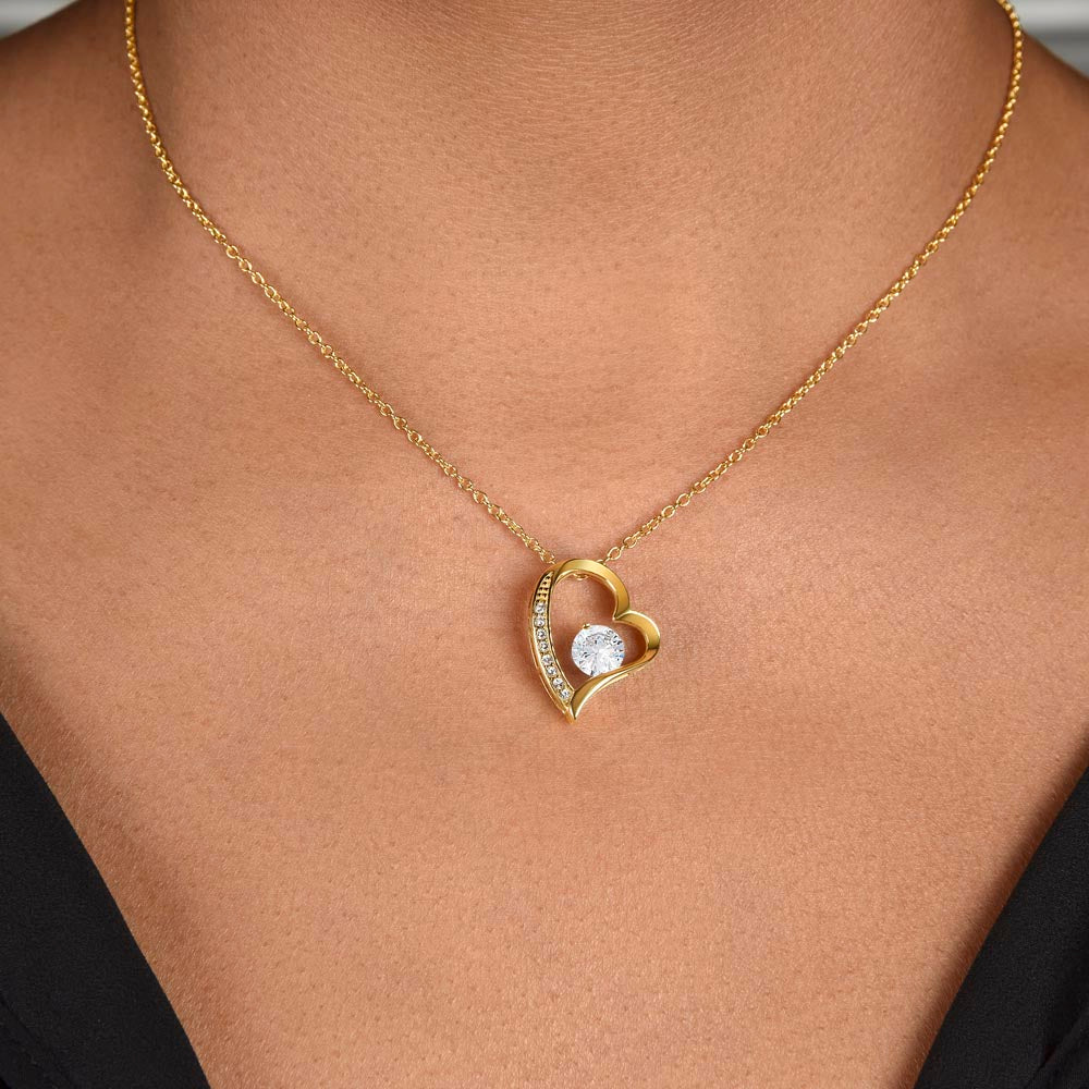 For Daughter: Pendant Necklace with Message Card — "Everything you are makes me happy" • Forever in My Heart