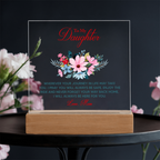 Acrylic Bundle - To my daughter, wherever your journey in life may take you